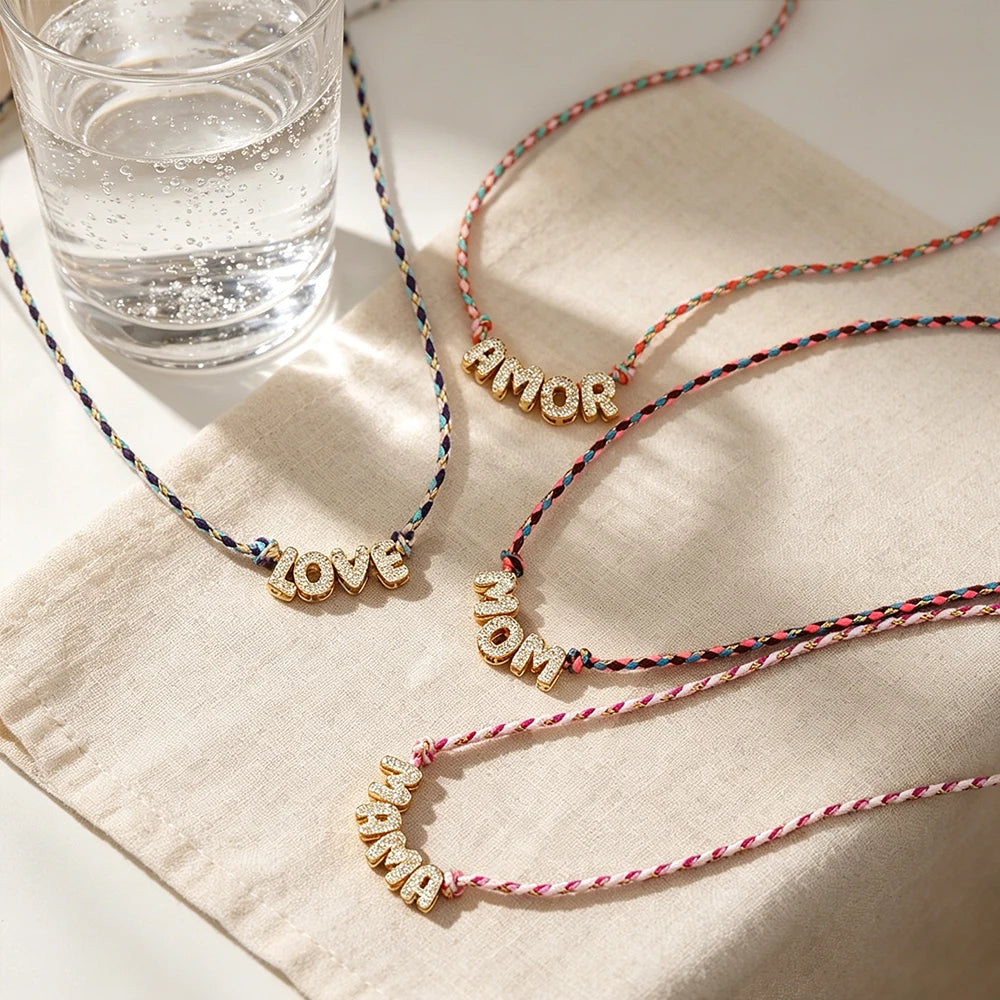 Colour Word Pendant Necklace