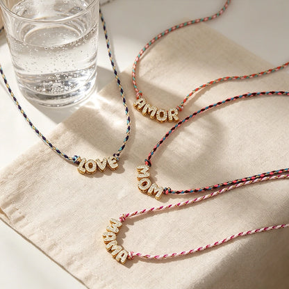 Colour Word Pendant Necklace