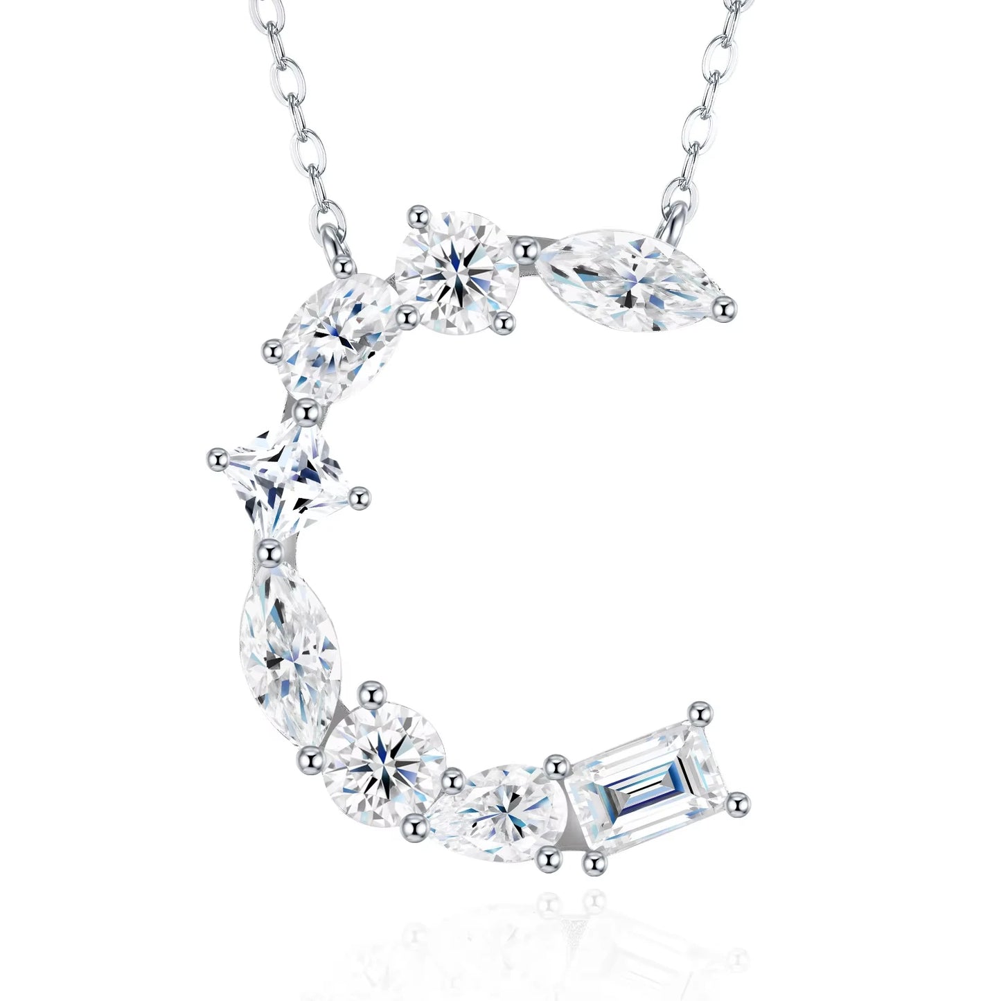 Moissanite Letter Necklace