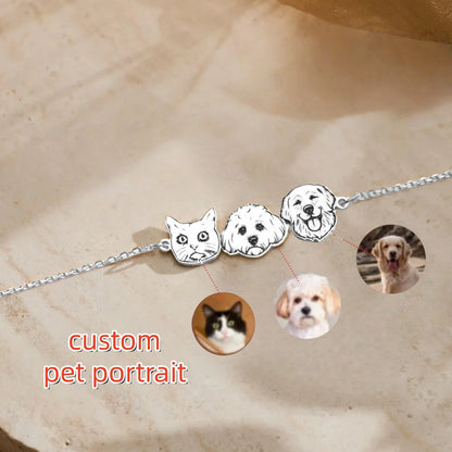 Personalised Pet Portrait Bracelet
