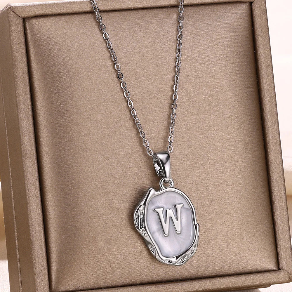 Y2K Drip Initial Necklace