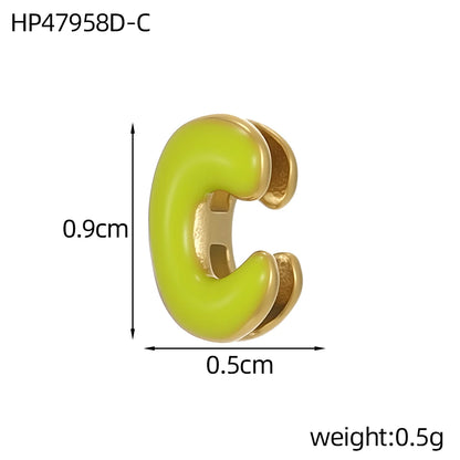 Colour Enamel Initial Charm