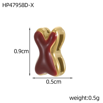 Colour Enamel Initial Charm