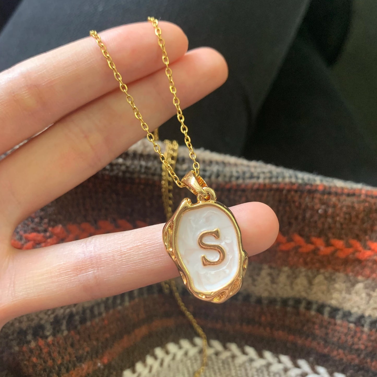 Y2K Drip Initial Necklace