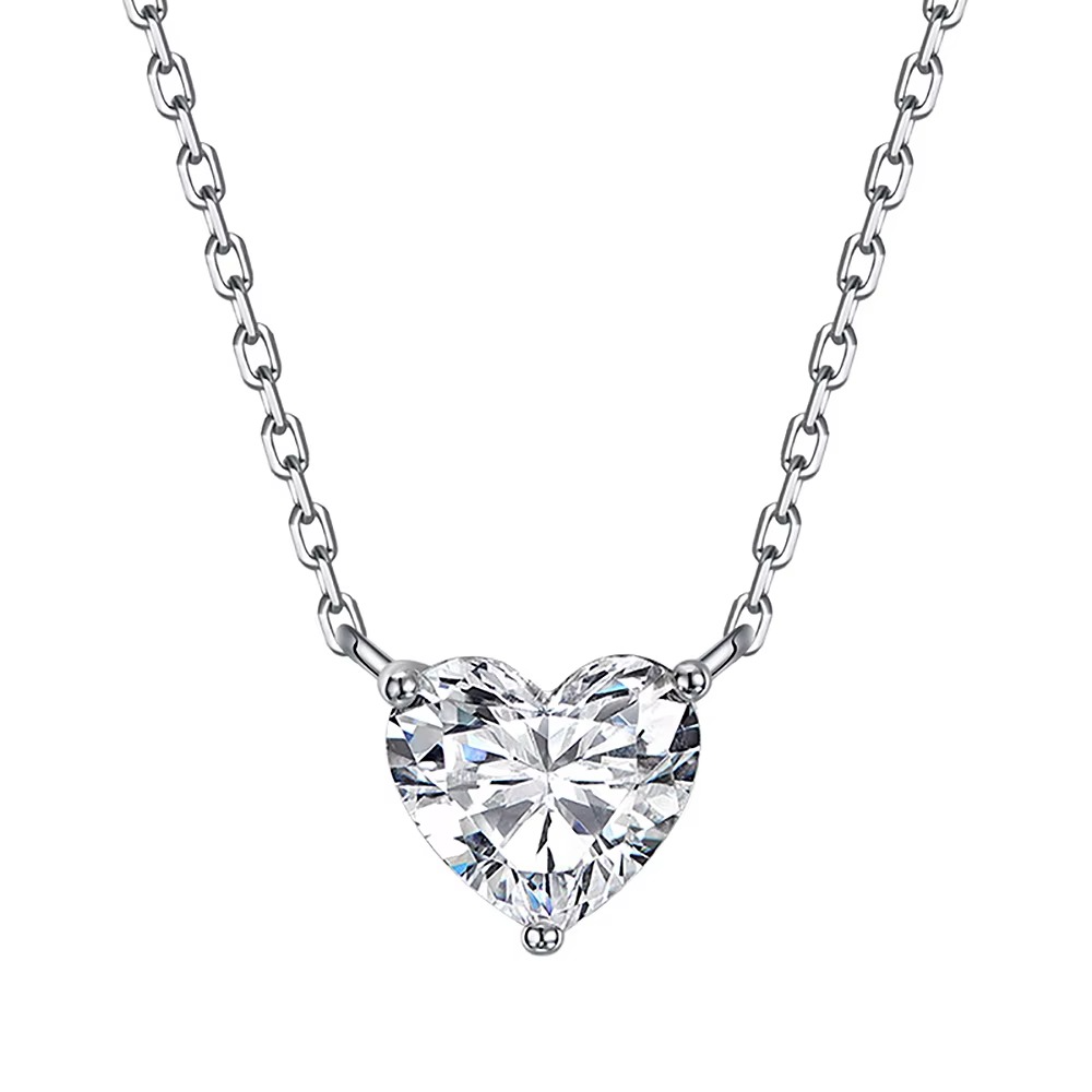 Heart Glow Moissanite Necklace