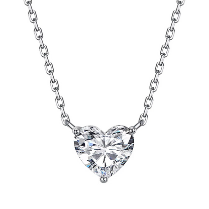 Heart Glow Moissanite Necklace
