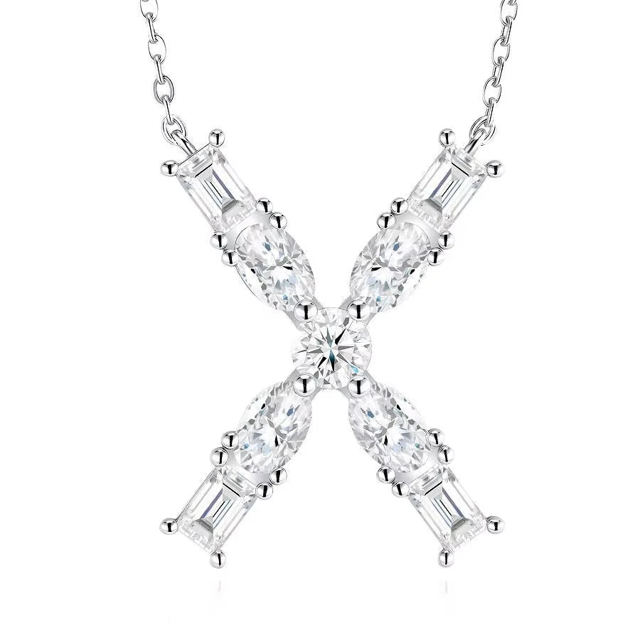 Moissanite Letter Necklace
