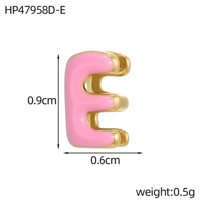 Colour Enamel Initial Charm