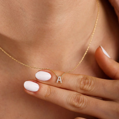 Mini Gold Initial Choker