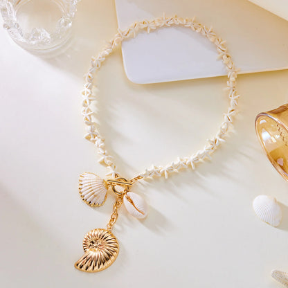 Shell Bead Summer Necklace