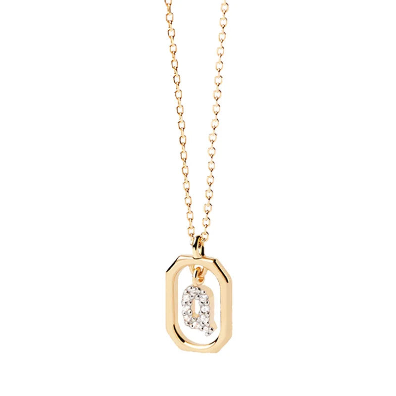 Sterling Silver Initial Necklace