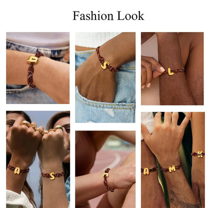 Bubble Initial Bracelet