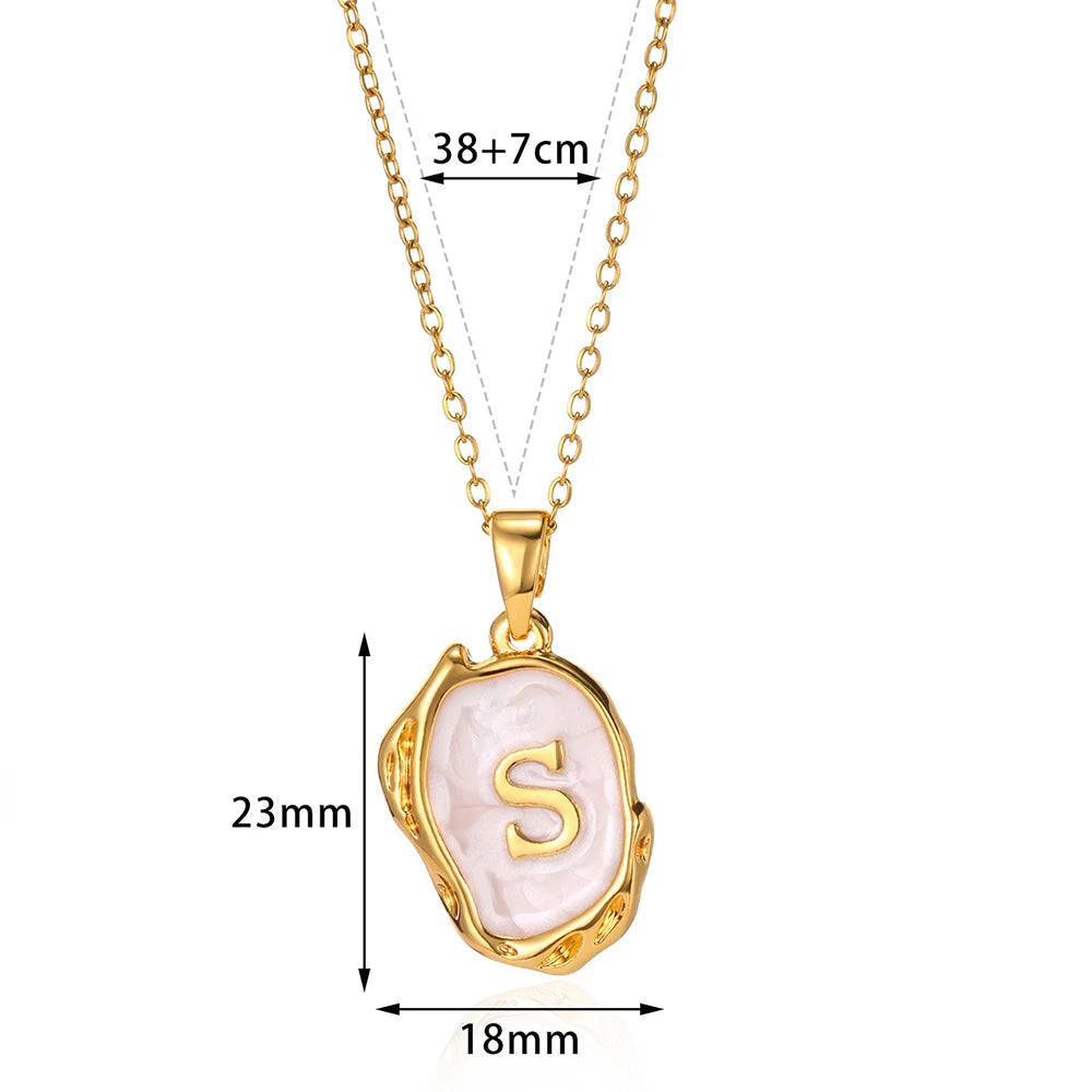 Y2K Drip Initial Necklace