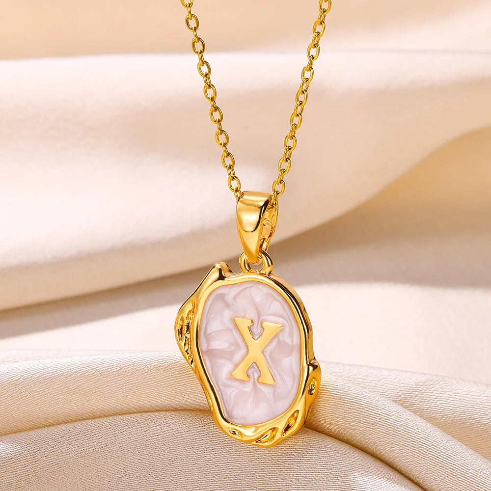 Y2K Drip Initial Necklace