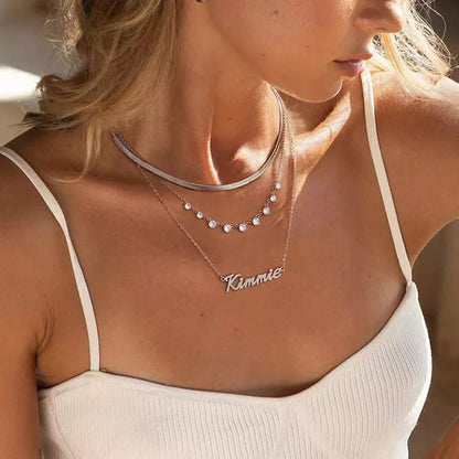 Custom Two-Name Moissanite Necklace