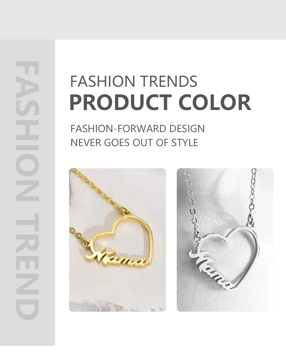 Personalised Heart Name Necklace