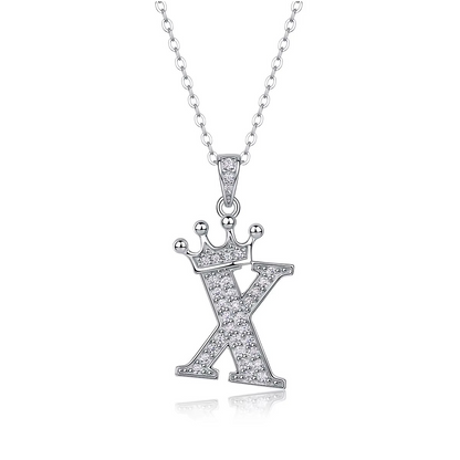 Classic Initial Moissanite Necklace