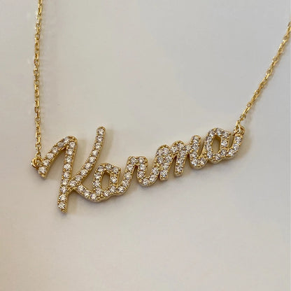 Custom Two-Name Moissanite Necklace