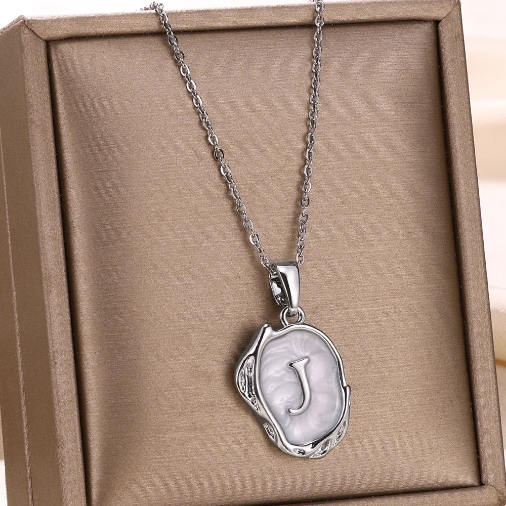 Y2K Drip Initial Necklace