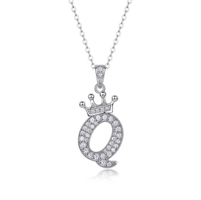 Classic Initial Moissanite Necklace