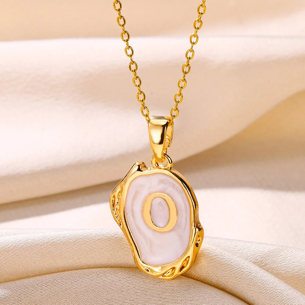 Y2K Drip Initial Necklace