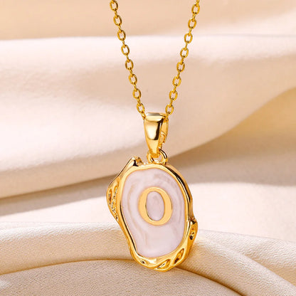 Y2K Drip Initial Necklace