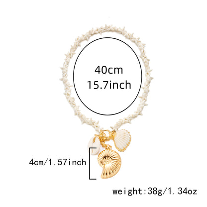 Shell Bead Summer Necklace