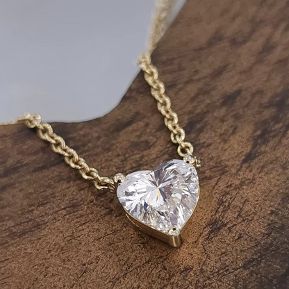 Heart Glow Moissanite Necklace