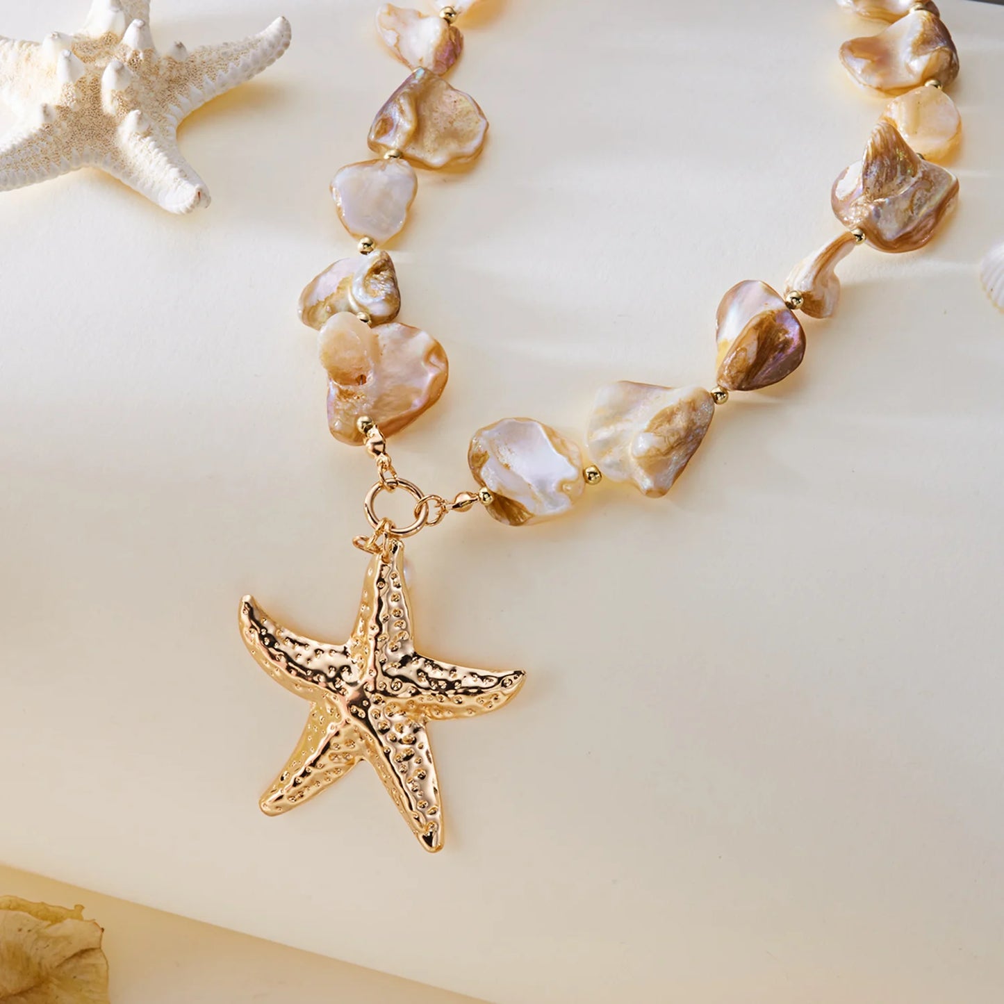 Shell Bead Summer Necklace