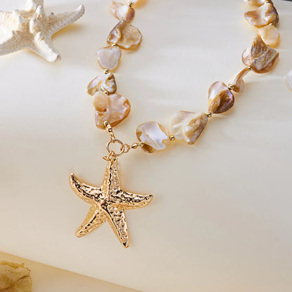 Shell Bead Summer Necklace