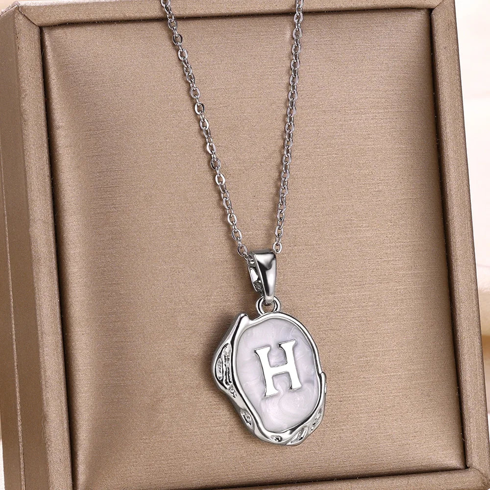 Y2K Drip Initial Necklace