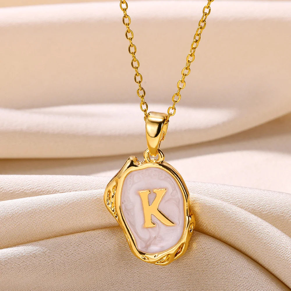 Y2K Drip Initial Necklace