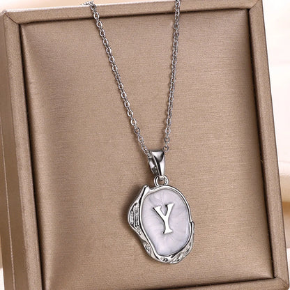 Y2K Drip Initial Necklace