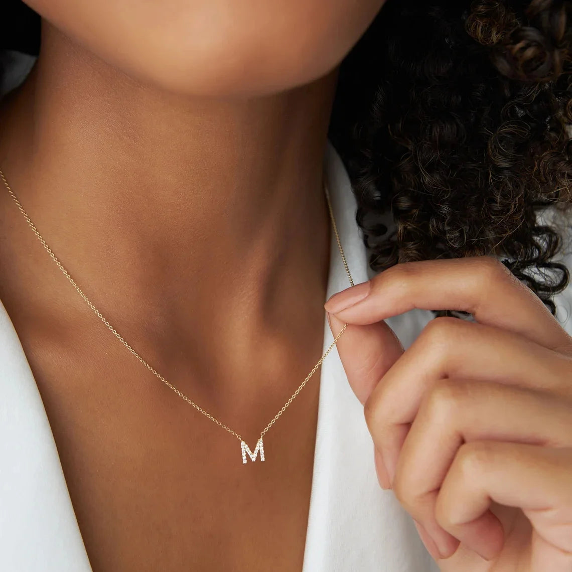 Mini Gold Initial Choker