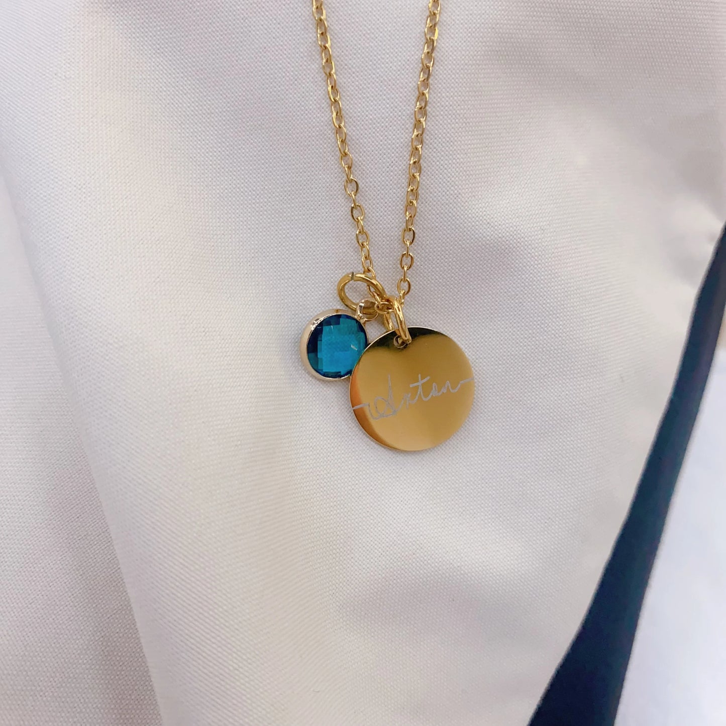 Personalised Birthstone Name Necklace