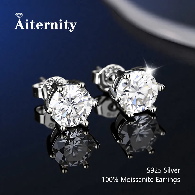 Moissanite Stud Earrings