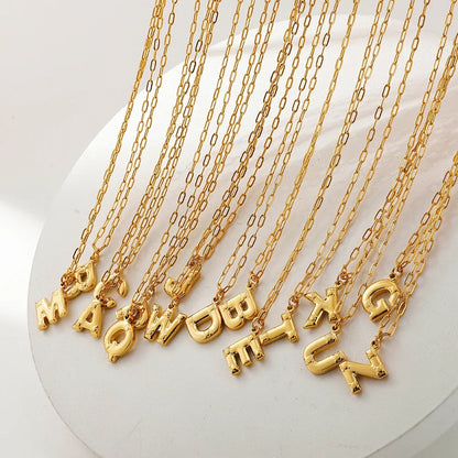 Balloon Cord Initial Necklace