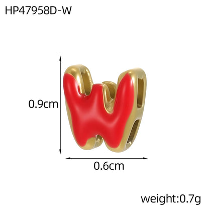 Colour Enamel Initial Charm