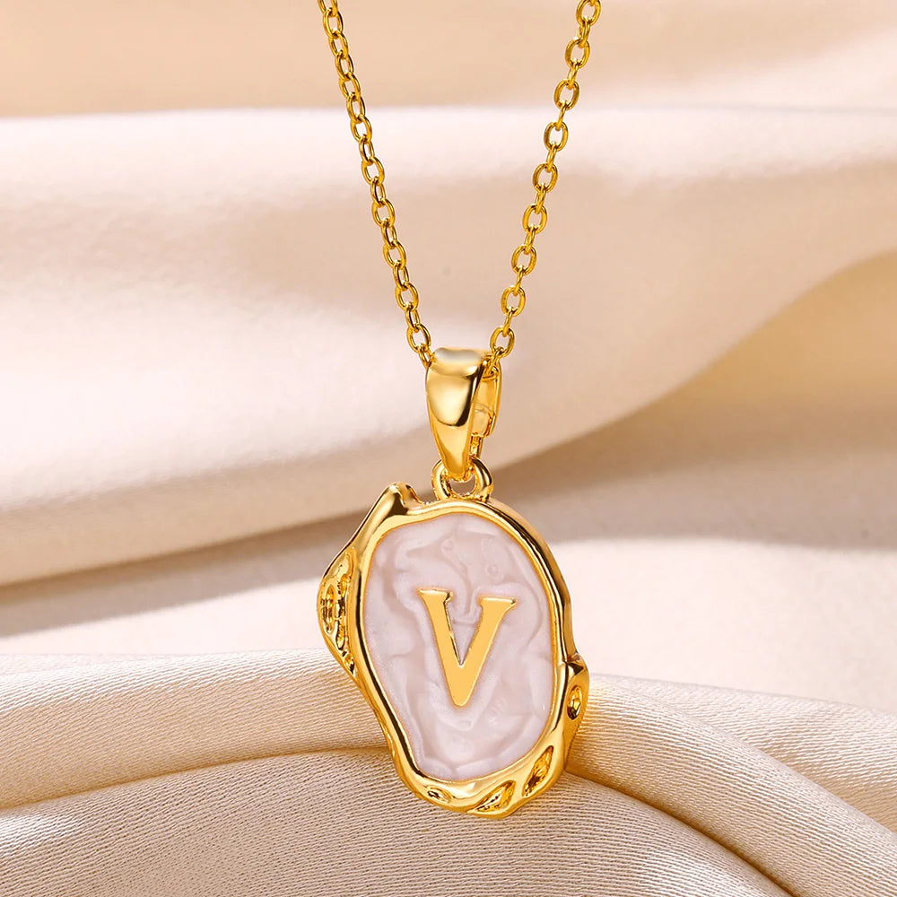 Y2K Drip Initial Necklace