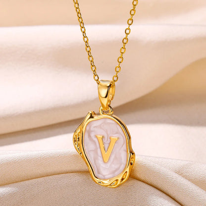 Y2K Drip Initial Necklace