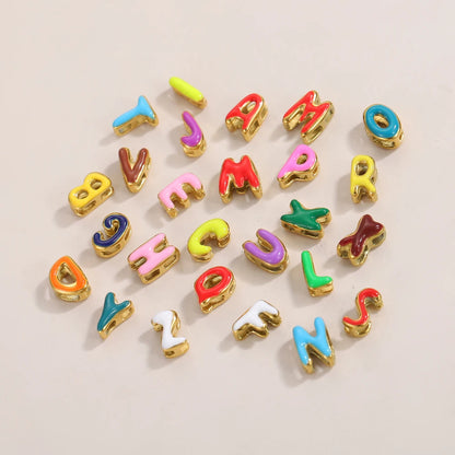Colour Enamel Initial Charm