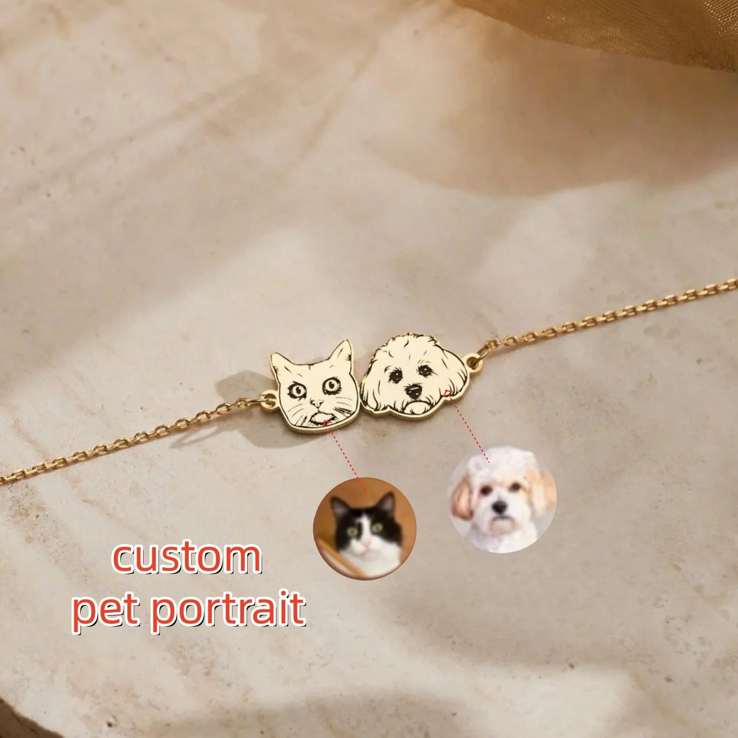 Personalised Pet Portrait Bracelet