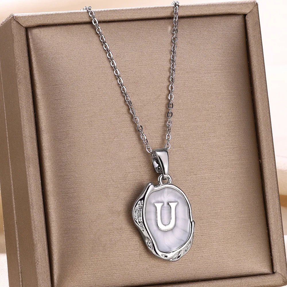 Y2K Drip Initial Necklace