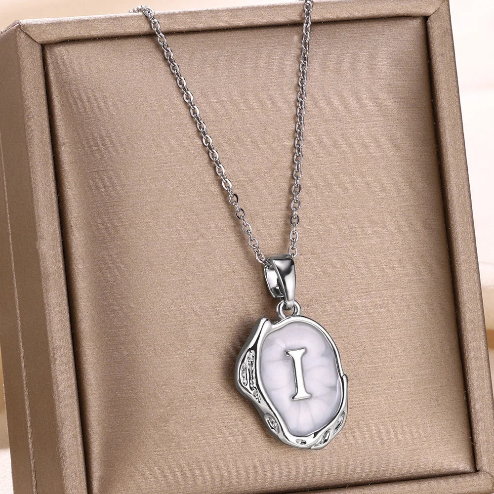 Y2K Drip Initial Necklace
