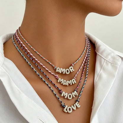 Colour Word Pendant Necklace