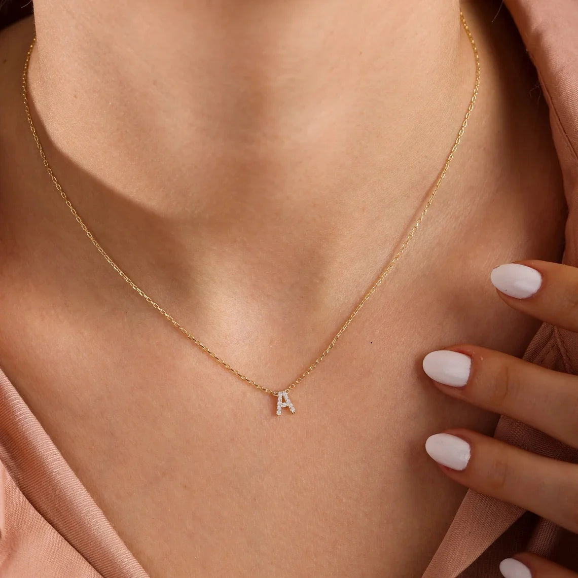 Mini Gold Initial Choker