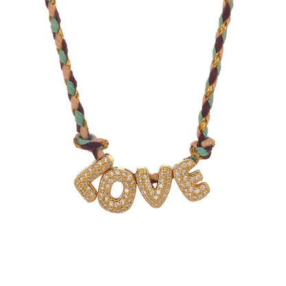 Colour Word Pendant Necklace