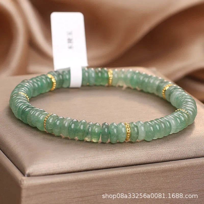 Green Jade Bead Bracelet