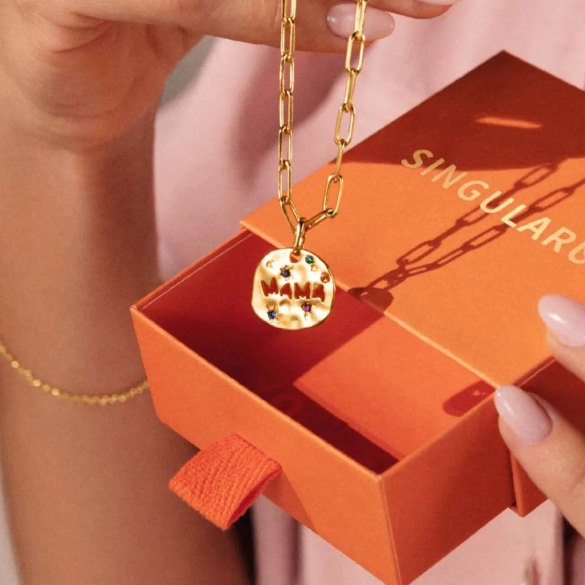 Circle Word Pendant Necklace