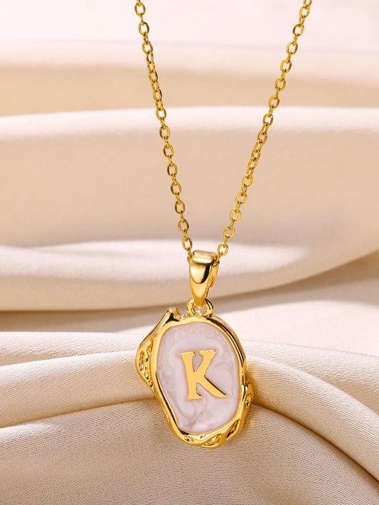 Y2K Drip Initial Necklace